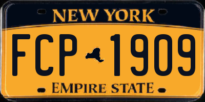 NY license plate FCP1909