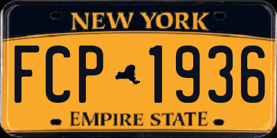 NY license plate FCP1936