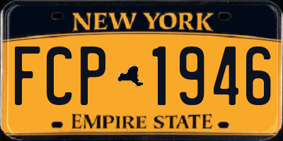 NY license plate FCP1946