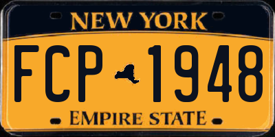 NY license plate FCP1948
