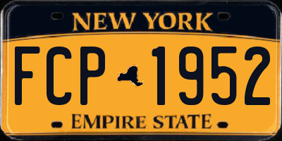 NY license plate FCP1952