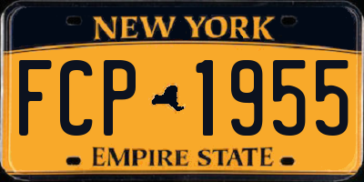 NY license plate FCP1955