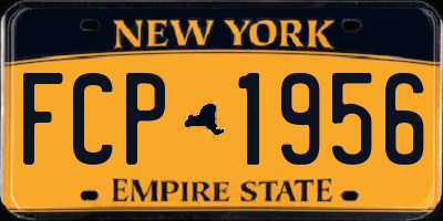 NY license plate FCP1956