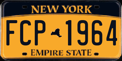 NY license plate FCP1964