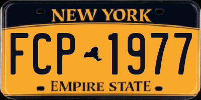 NY license plate FCP1977