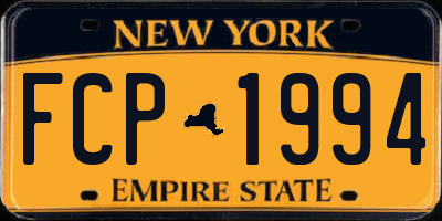 NY license plate FCP1994