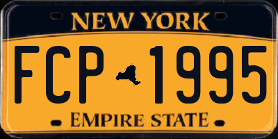 NY license plate FCP1995