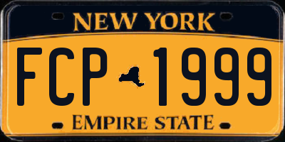 NY license plate FCP1999