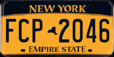 NY license plate FCP2046