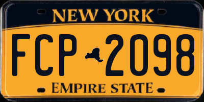 NY license plate FCP2098