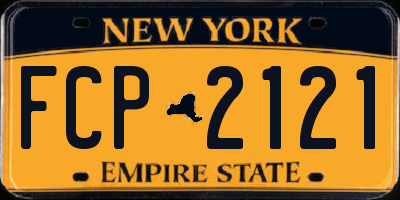 NY license plate FCP2121