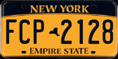 NY license plate FCP2128