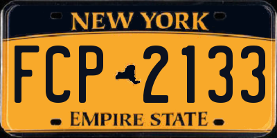 NY license plate FCP2133