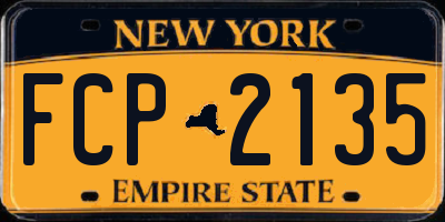 NY license plate FCP2135