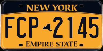 NY license plate FCP2145