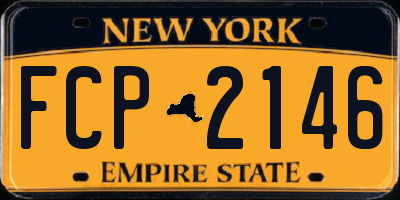 NY license plate FCP2146