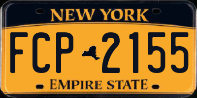 NY license plate FCP2155