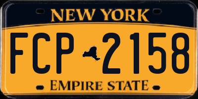 NY license plate FCP2158