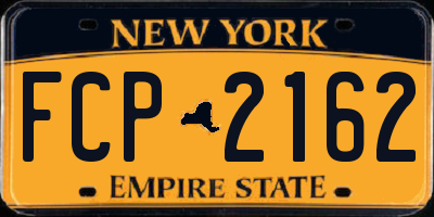 NY license plate FCP2162
