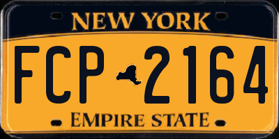 NY license plate FCP2164