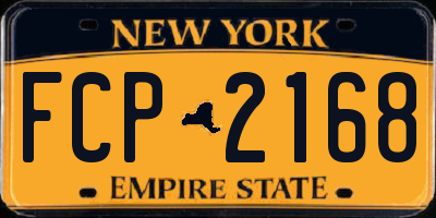 NY license plate FCP2168