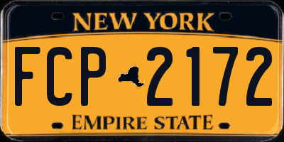 NY license plate FCP2172