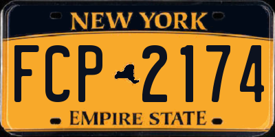 NY license plate FCP2174