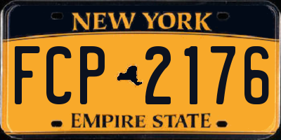 NY license plate FCP2176