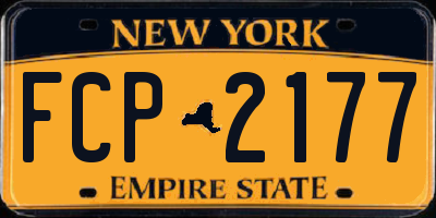 NY license plate FCP2177