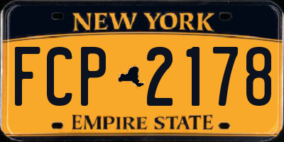 NY license plate FCP2178