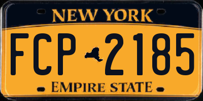NY license plate FCP2185