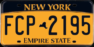 NY license plate FCP2195