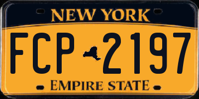 NY license plate FCP2197