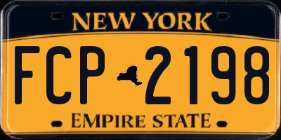 NY license plate FCP2198