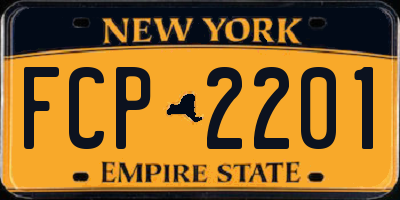 NY license plate FCP2201
