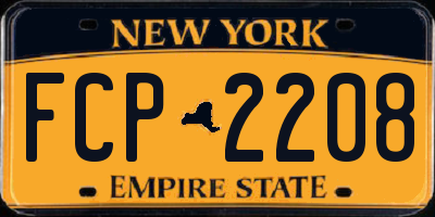 NY license plate FCP2208
