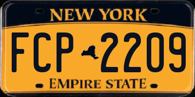 NY license plate FCP2209