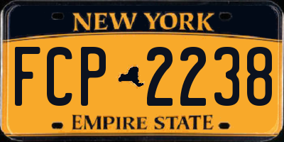 NY license plate FCP2238