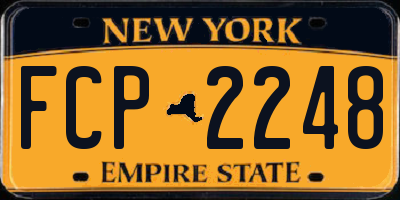 NY license plate FCP2248
