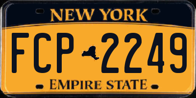 NY license plate FCP2249