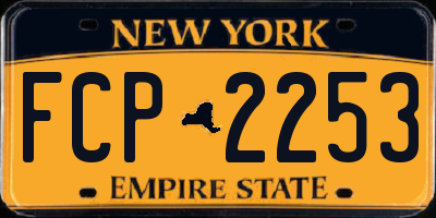 NY license plate FCP2253