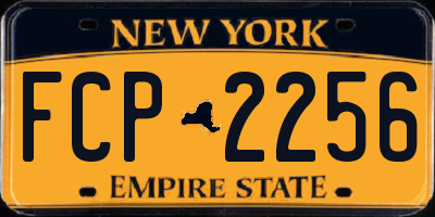 NY license plate FCP2256
