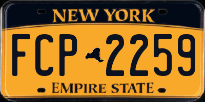 NY license plate FCP2259