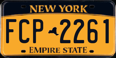 NY license plate FCP2261