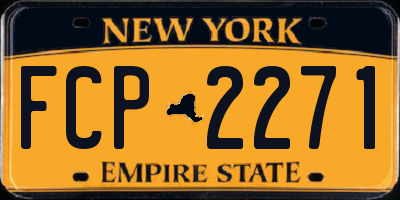 NY license plate FCP2271