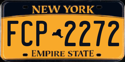 NY license plate FCP2272