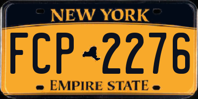 NY license plate FCP2276
