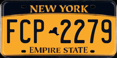 NY license plate FCP2279