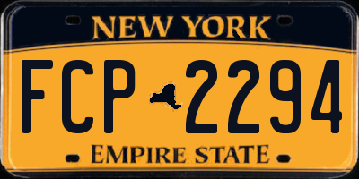 NY license plate FCP2294