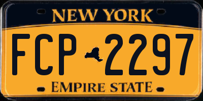NY license plate FCP2297
